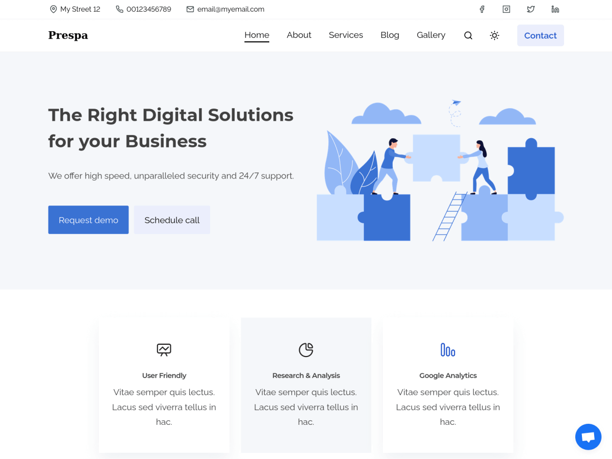Prespa WordPress 主题