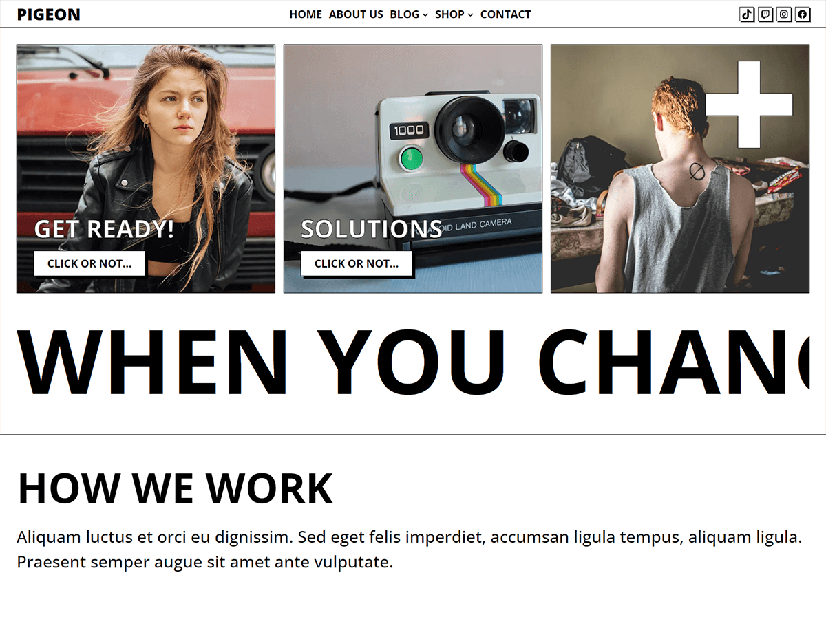 Pigeon WordPress 主题