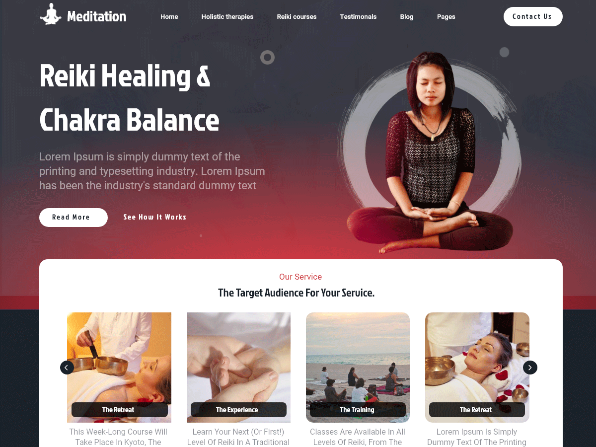 Spiritual Meditation WordPress 主题