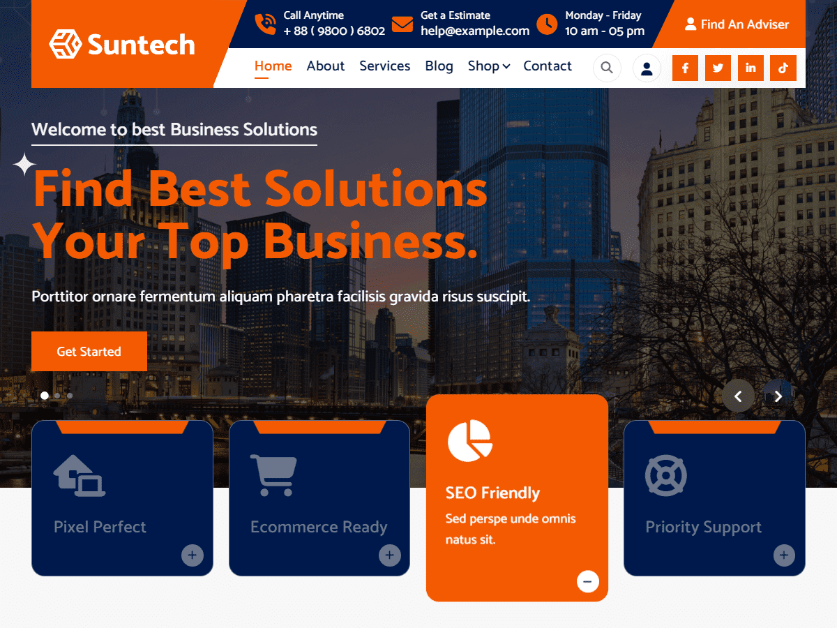 Suntech WordPress 主题