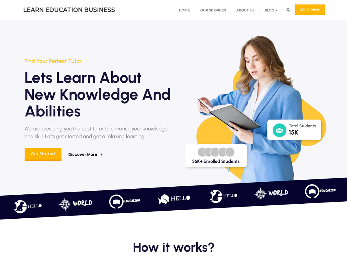 Learn Education Business WordPress 主题