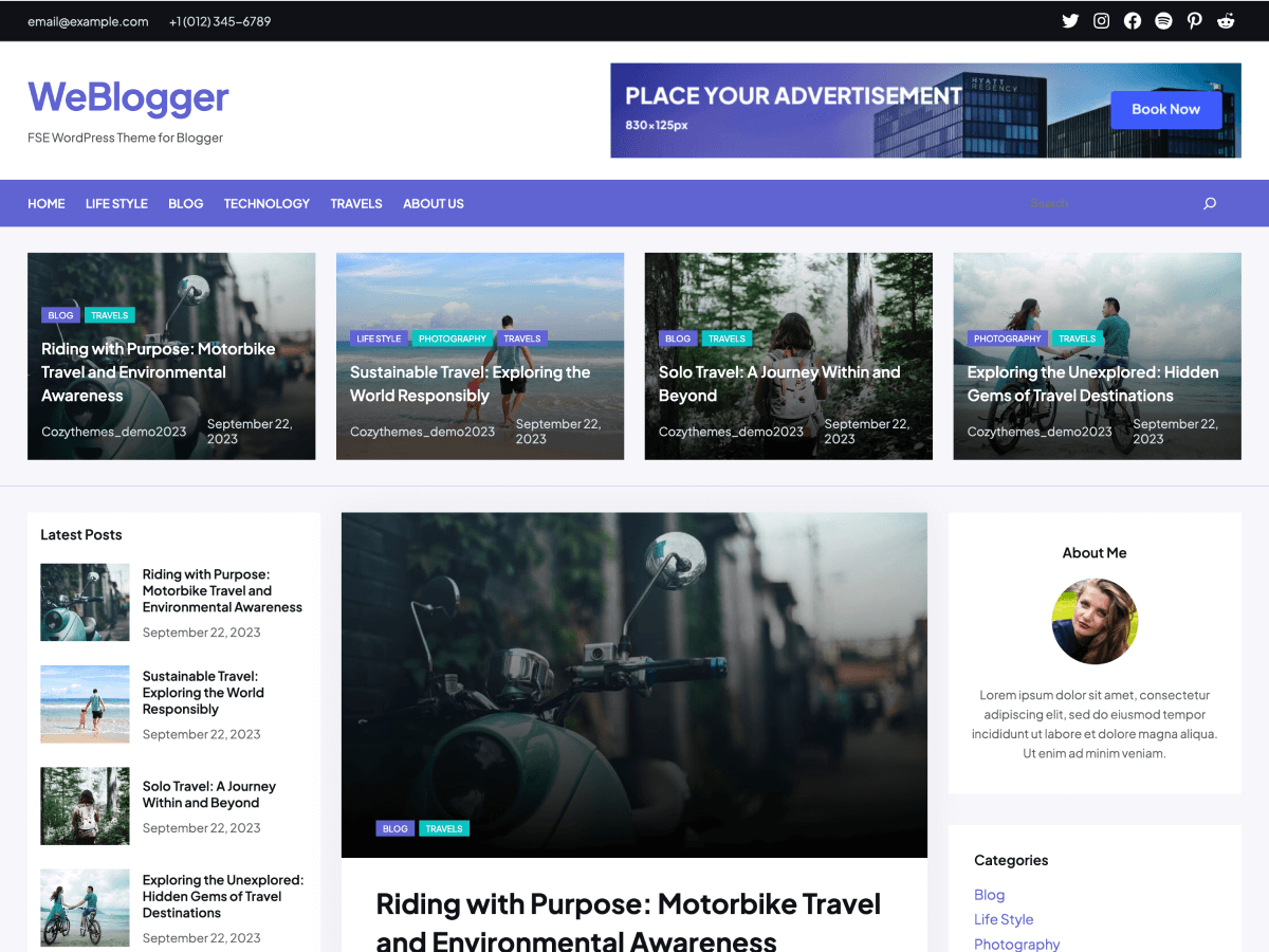 WeBlogger WordPress 主题
