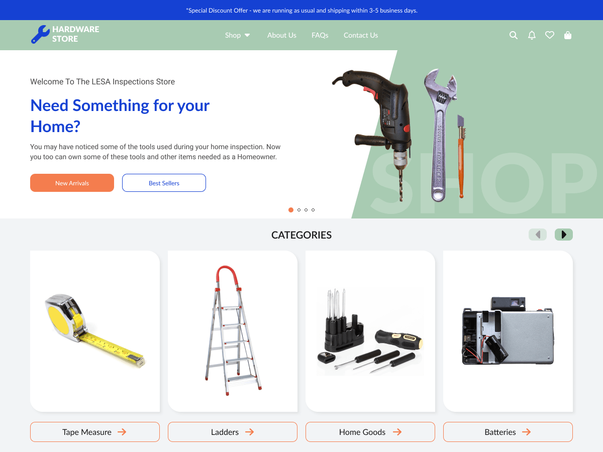 Hardware Store Hub WordPress 主题