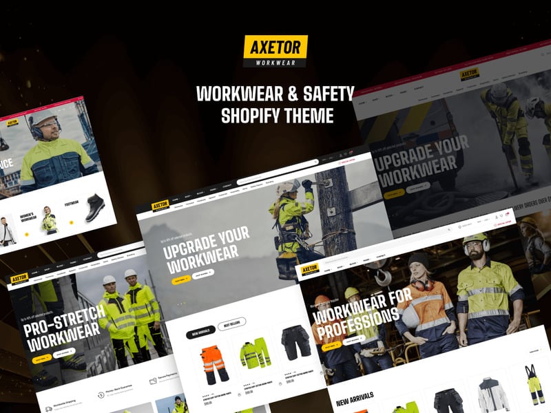 Axetor-工作服安全 Shopify 主题 #414125