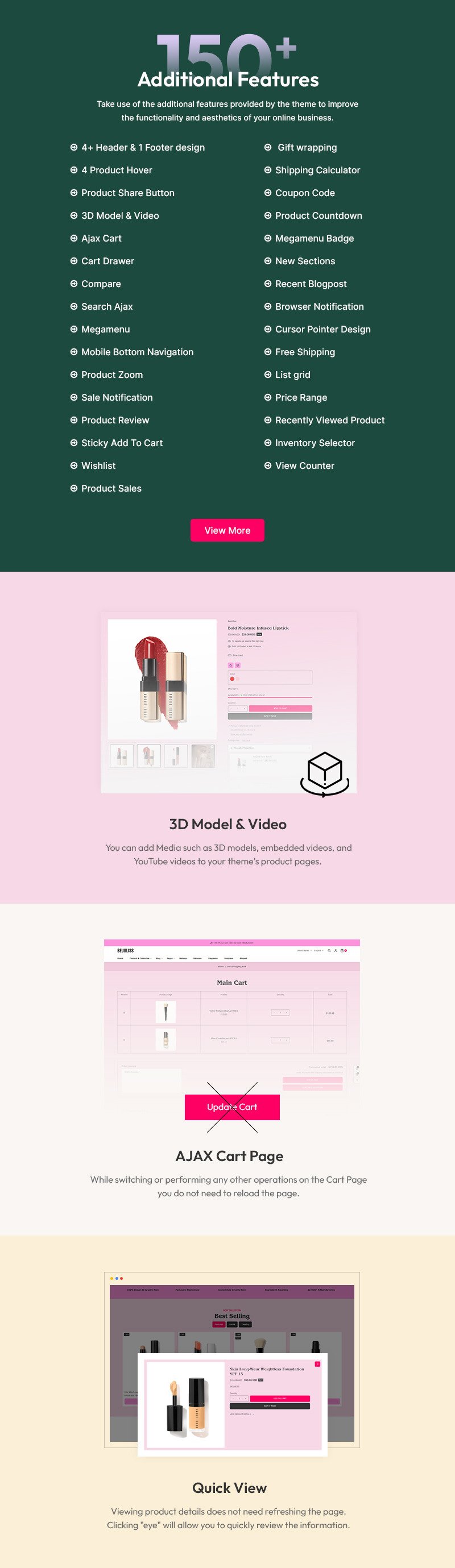 Beubliss - 美容化妆品商店多用途 Shopify 2.0 响应式主题