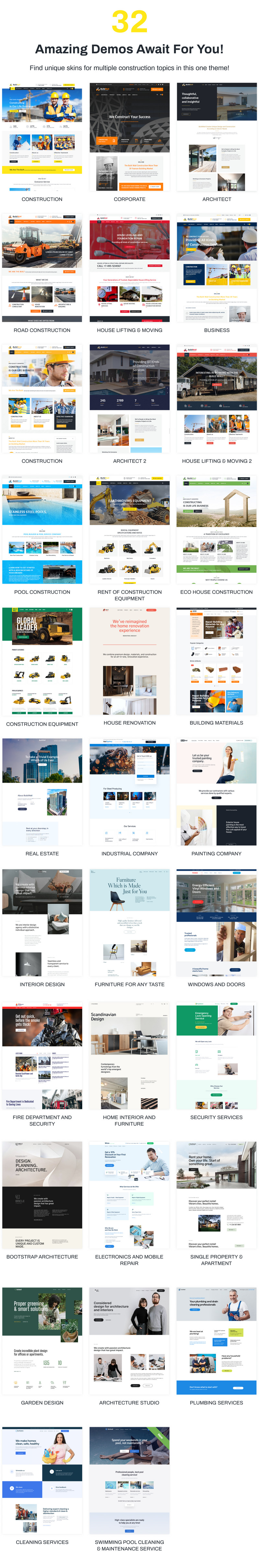 BuildWall - 建筑公司多用途 WordPress 主题 #53591