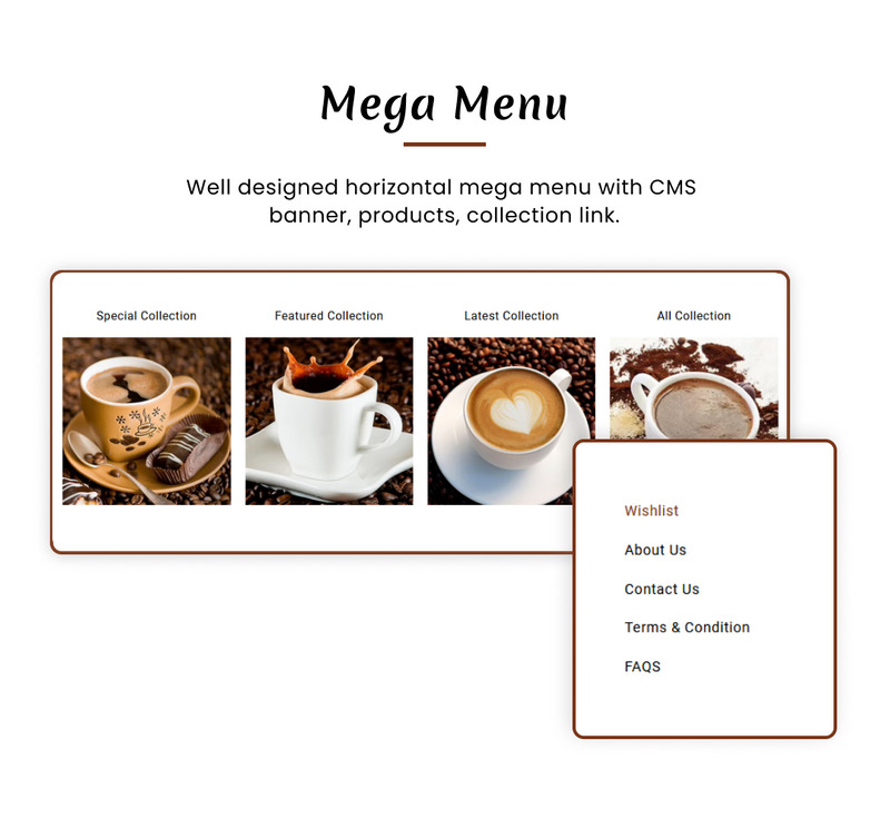 Cafeley VIP Mega Coffee–Tea Nature Shopify 2.0 主题。