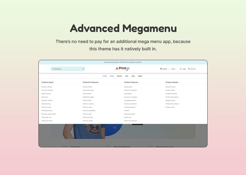 Printgo - T 恤打印时尚商店多用途 Shopify 2.0 响应式主题