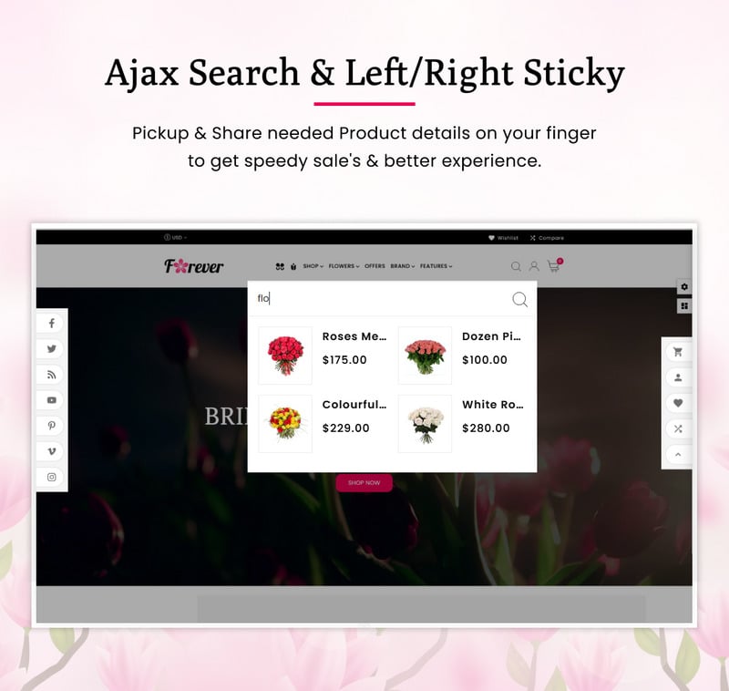 Forever - Mega Flower Super Shopify 2.0 主题