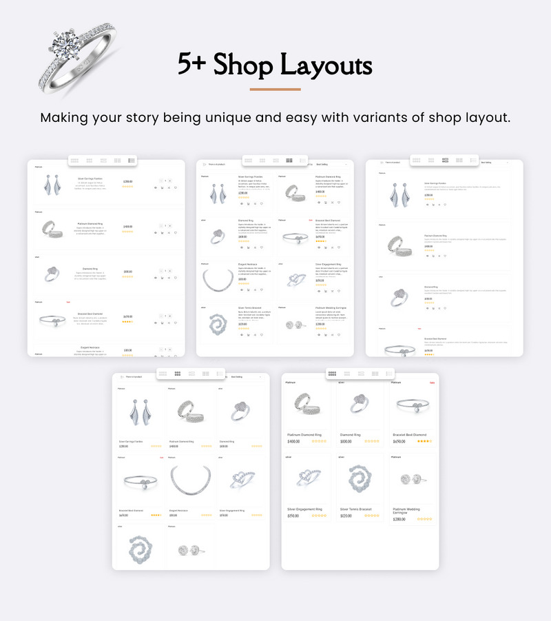 Juliya Mega Jewellery–珠宝手表–配饰 Shopify 2.0 高级响应式主题