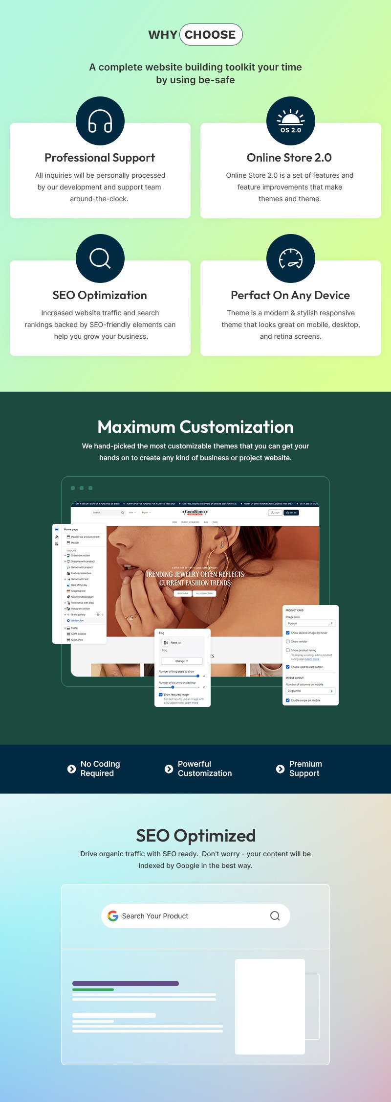 Gemstone - 现代珠宝店 Shopify 2.0 响应式主题 #409659