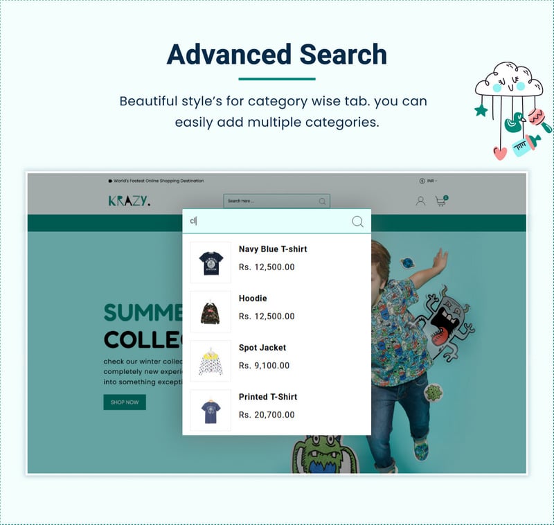 Krazy - Mega Cloth Shopify 2.0 响应式主题