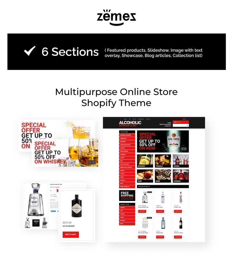 您的饮料店Shopify主题 #51100