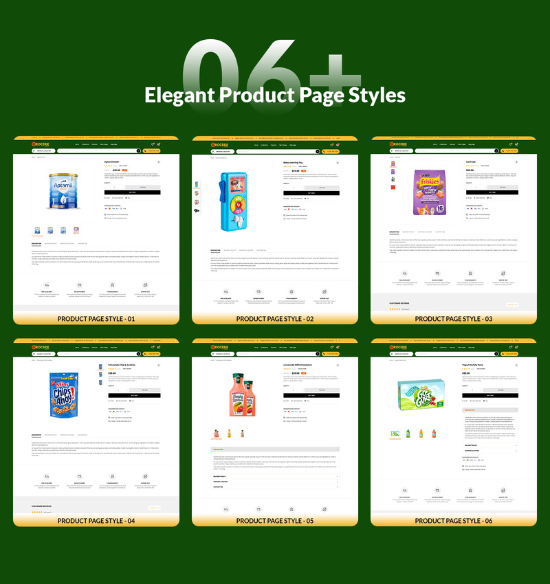 Grocerie Mart - 新鲜食品和杂货店 Shopify 主题 #433093