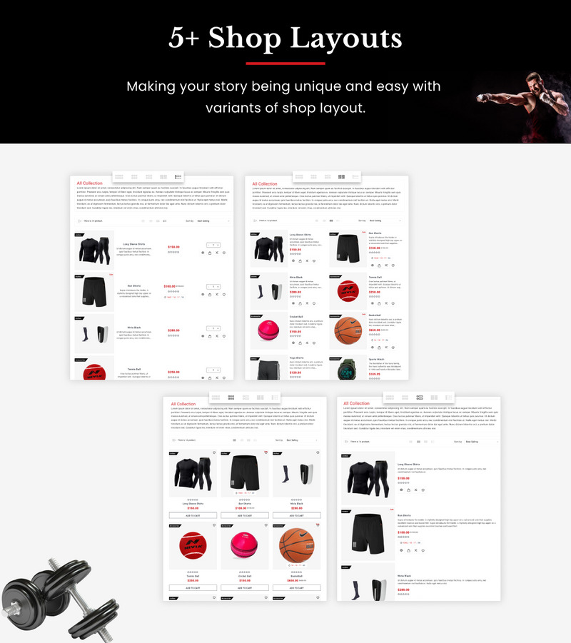 Sportista - Mega Sports Shopify 2.0 主题
