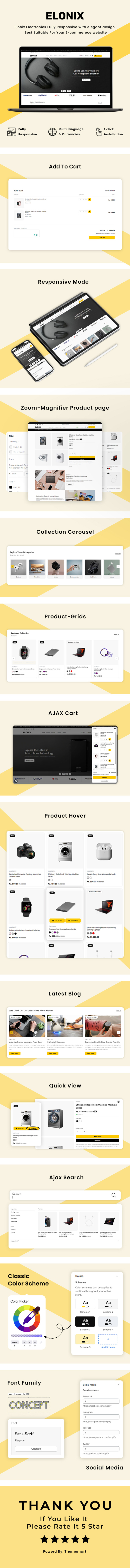 118e44395440d9d6e6f888941b6460fc Elonix - 多用途电子产品 Shopify OS 2.0 主题 #422921