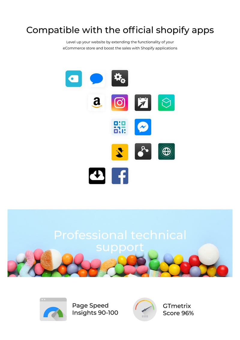 Popshop-Sweet Shop Clean Shopify主题 #80379