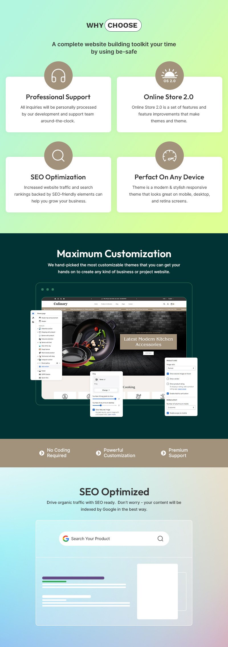 烹饪 - 电器、厨房和餐具 Shopify 多用途响应式主题 #430834