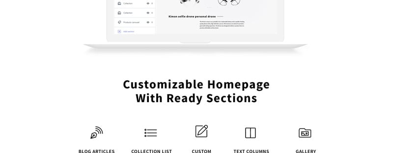 Mi Drone-单一产品响应式Shopify主题 #67821