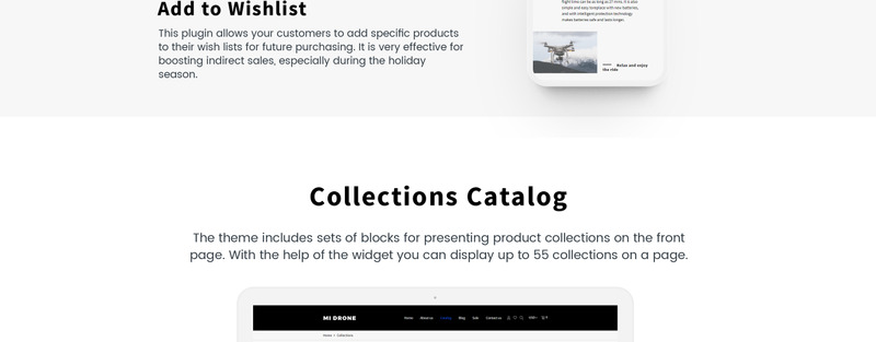 Mi Drone-单一产品响应式Shopify主题 #67821