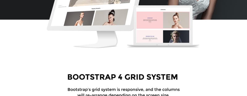 礼服店-精致的婚纱礼服网上商店Shopify主题 #68113