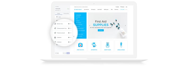 快速注入-急救用品Shopify主题 #71976