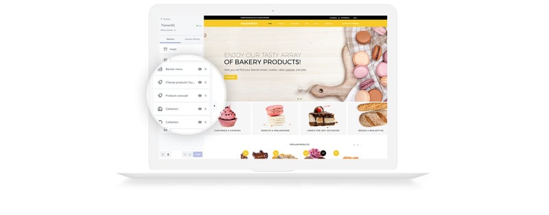 Bakermax-面包店Shopify主题 #74130