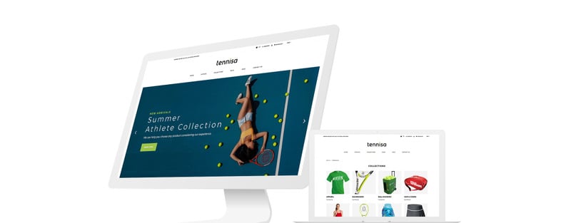 Tennisa-网球商店清洁Shopify主题 #78586