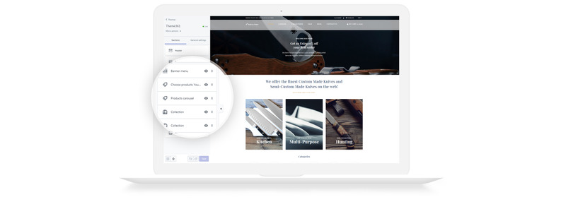 刀具和武器商店 Clean Shopify 主题 #79015