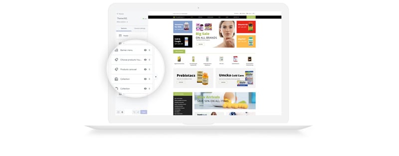 药房-药店电子商务清洁Shopify主题 #79598