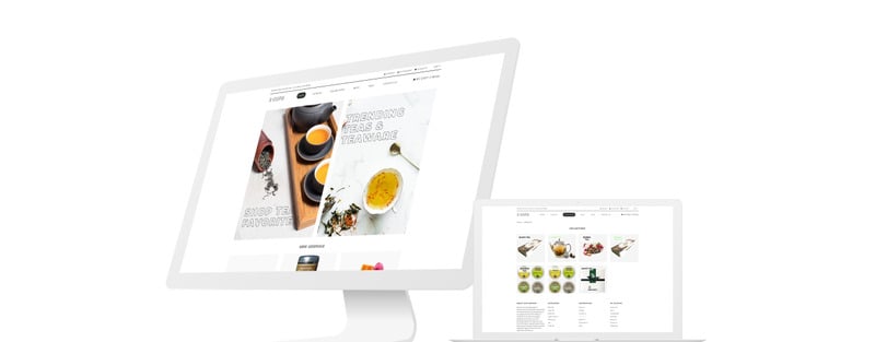 2杯-茶店多页明亮Shopify主题 #83711