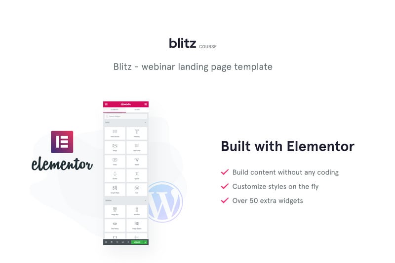 Blitz-网络研讨会登陆页面模板WordPress主题 #87261