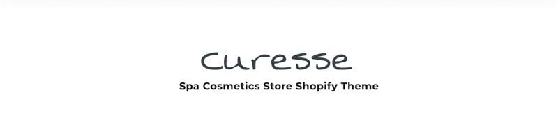 Curesse-Spa化妆品商店Shopify主题 #87510