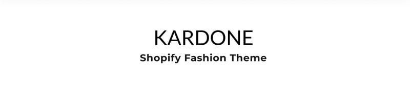 Kardone-服装店现代Shopify主题 #93123
