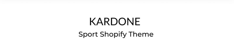 Kardone-运动器材在线商店模板Shopify主题 #99978
