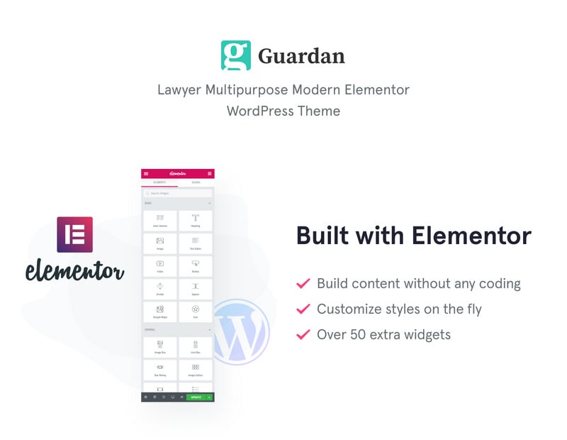 Guardan-法律服务多用途经典WordPress Elementor主题