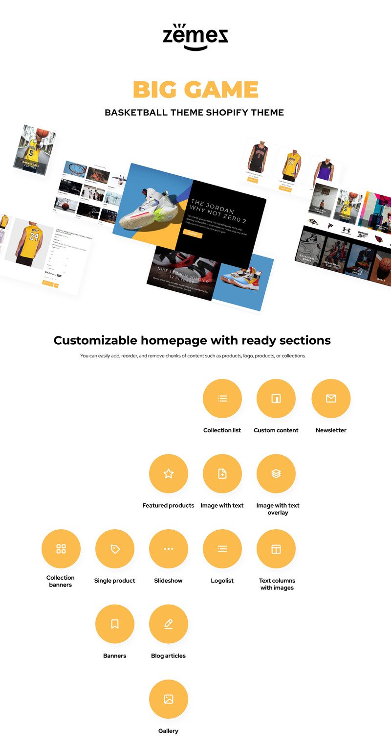 大游戏-篮球Shopify主题 #85227