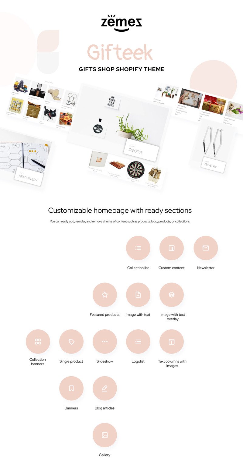 礼物-礼品店Shopify主题 #85226