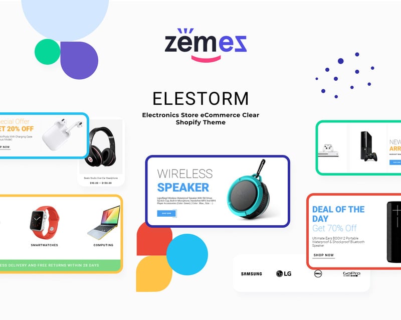 Elestorm - 电子商店电子商务 Shopify 主题 #84734