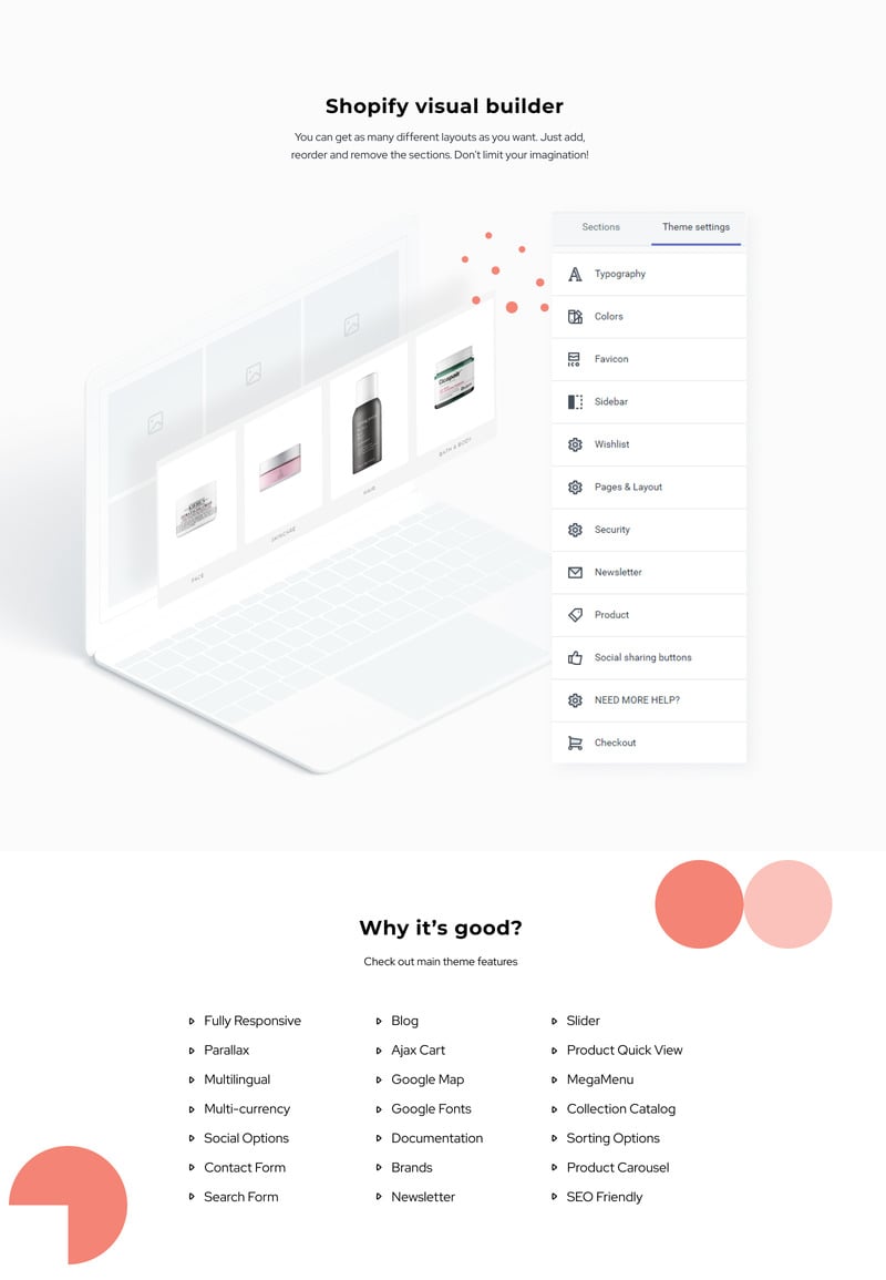 新皮肤-化妆品商店eCommerce Clean Shopify主题 #84430
