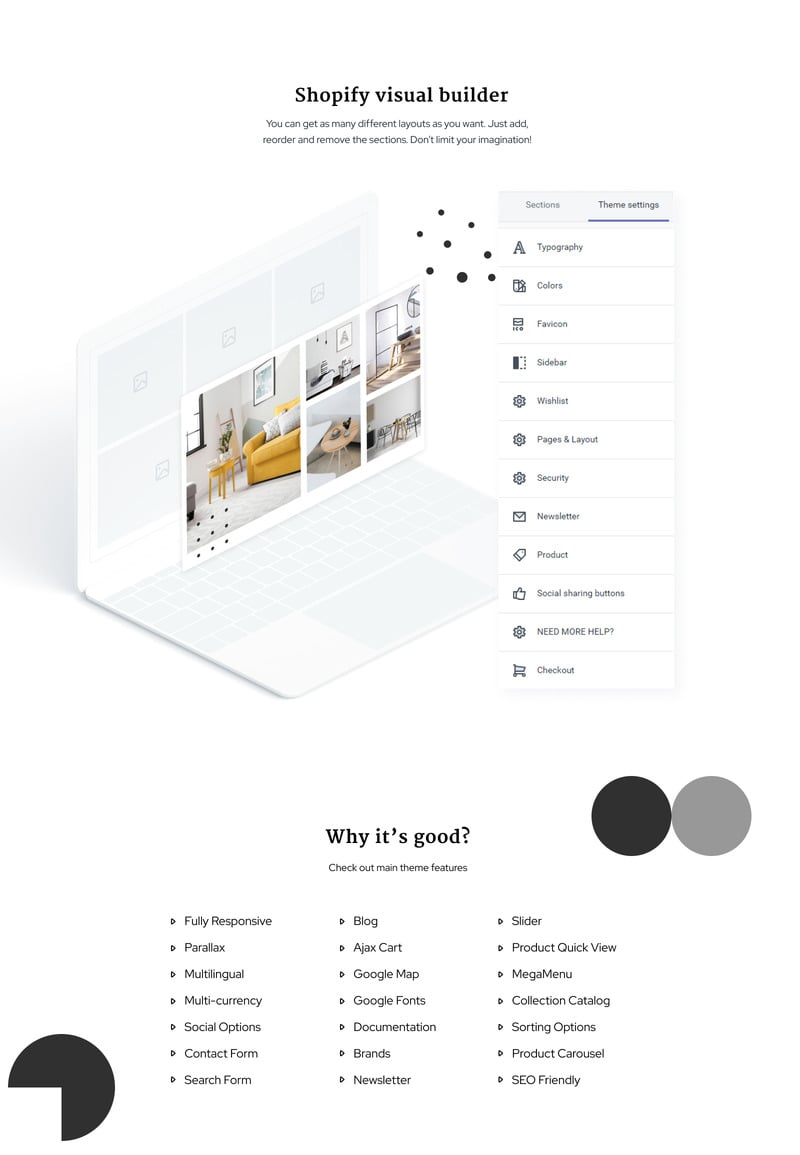 Homes-家居装饰多页简约Shopify主题 #82914