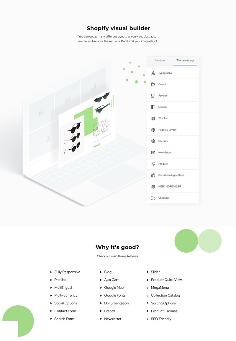时尚外观-眼镜电子商务现代Shopify主题 #83974