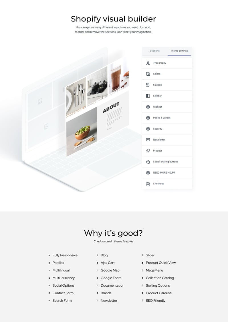 炊具-厨房用品商店Modern Shopify主题 #82694