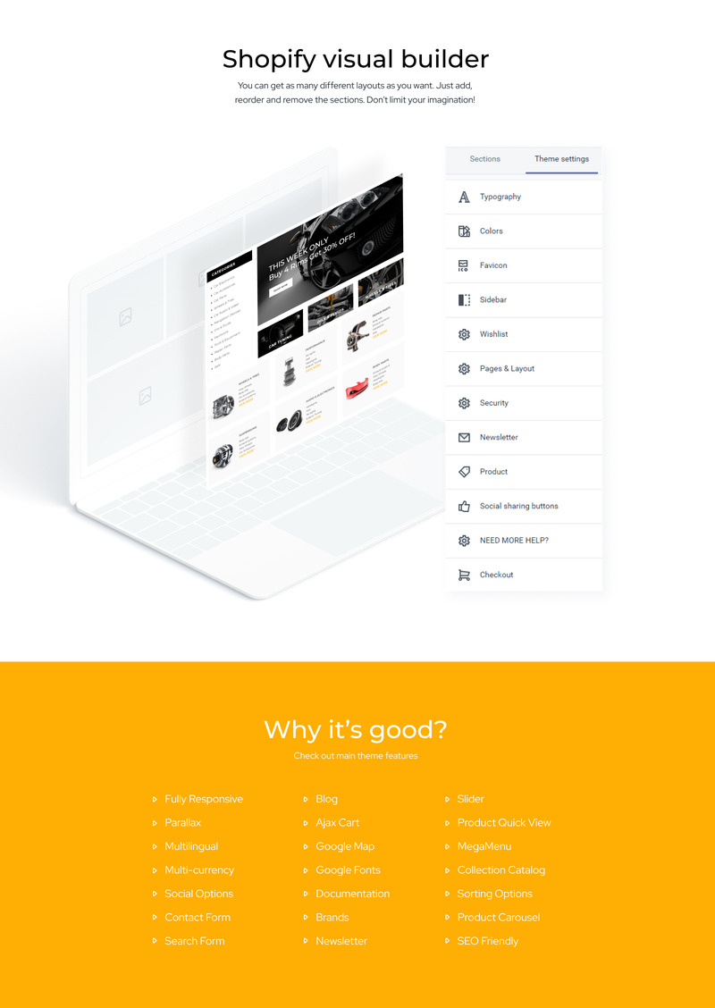 驱动-汽车零件商店清洁Shopify主题 #82646