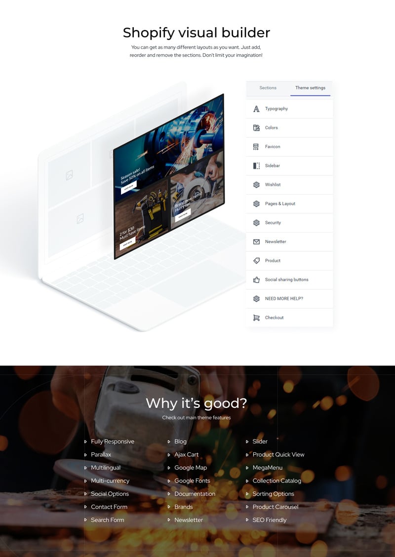 工具店-工具和设备创意Shopify主题 #82643