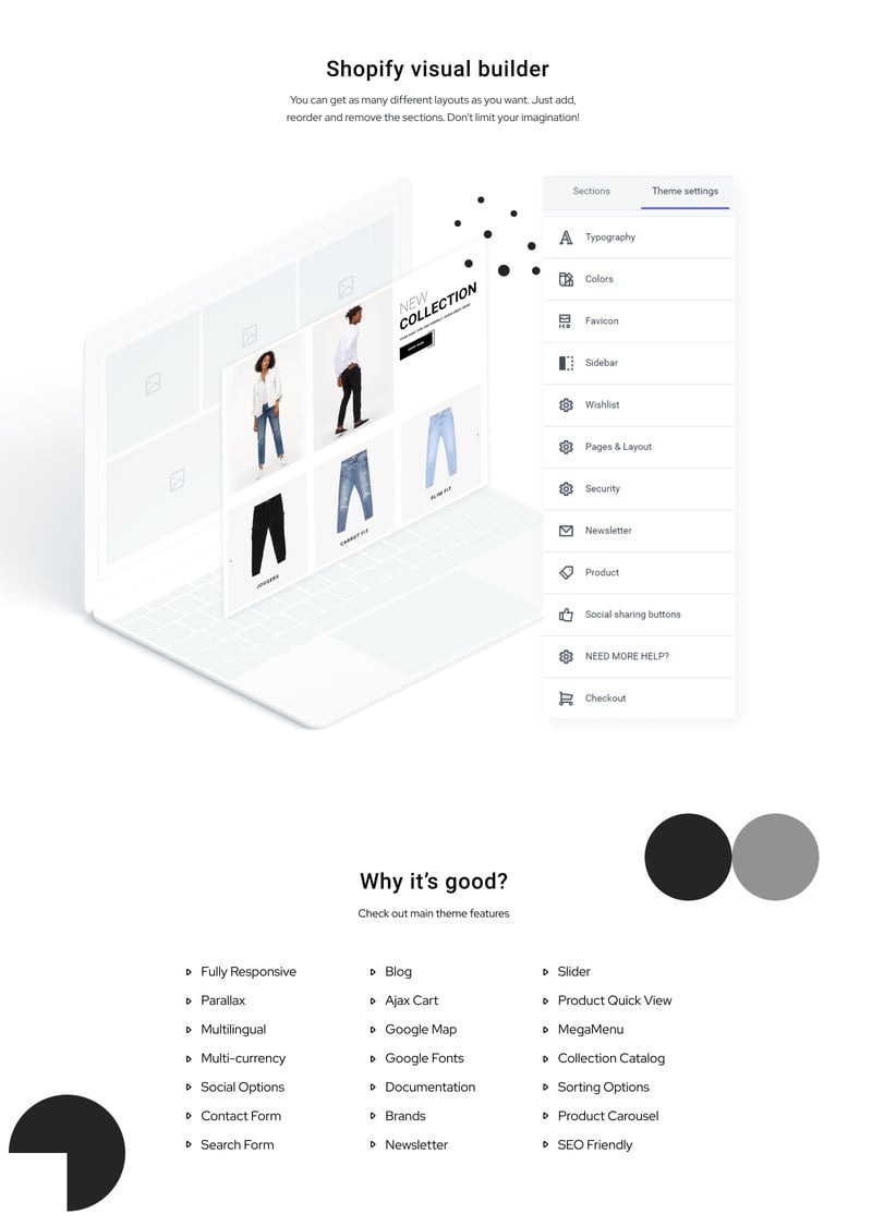 Salley-牛仔裤商店清洁Shopify主题 #82575