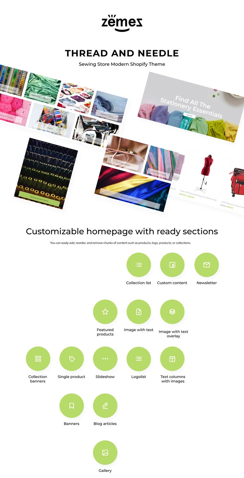 线和针-缝纫店现代Shopify主题 #82573