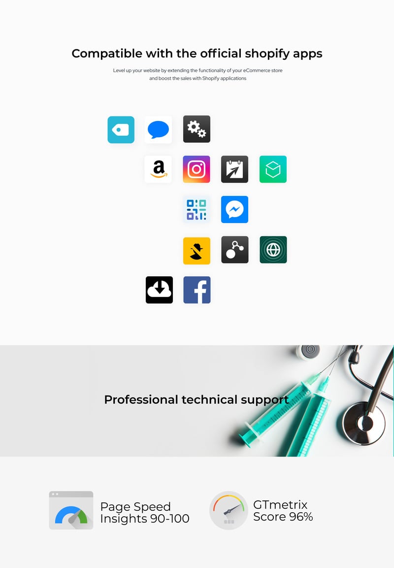 Medicava-医疗设备多页清洁Shopify主题 #82698