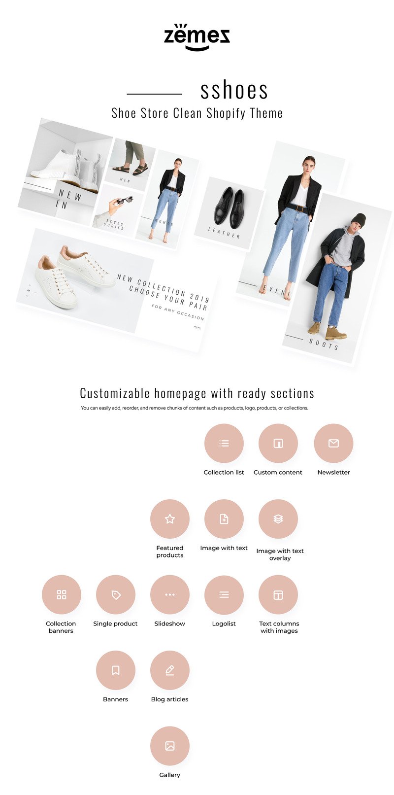 鞋-鞋店清洁Shopify主题 #79757