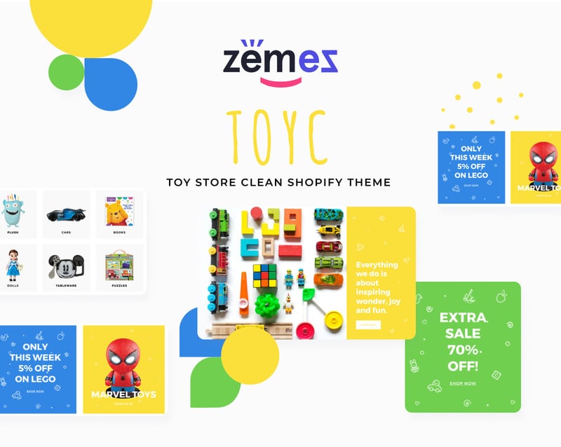 Toyc-玩具商店清洁Shopify主题 #79634